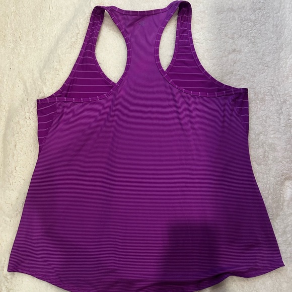 Purple Striped Racerback Tank Top - Picture 4 of 4